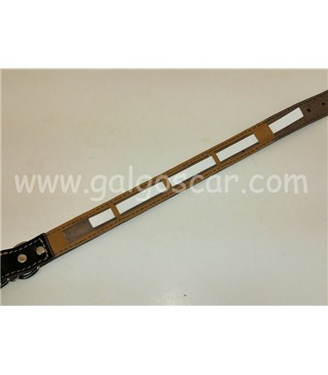 Collar perro  cuero con funda para collar antiparasitos