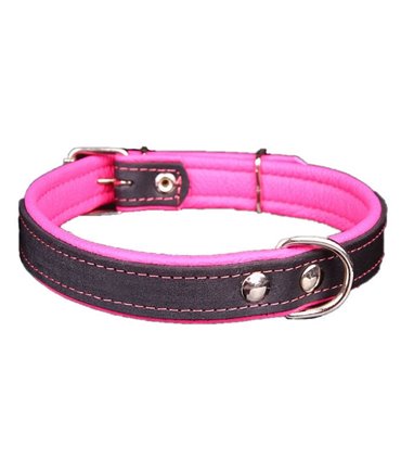 Collar perro cuero Neon. Varios colores y medidas