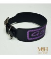 Collar perro negro  personalizado en diferentes medidas y colores, glitter o neón.  Para cualquier tipo de perro.