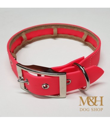 Collar perro con funda para collar antiparasitos, de polithane flex tacto suave en varias medidas y colores