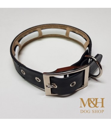 Collar perro personalizado con funda para collar antiparasitario,  de polithane flex tacto suave en varias medidas y colores